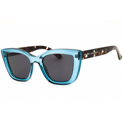 Draper James Women's Sunglasses - Blue Crystal Cat Eye Full Rim Frame | DJ9013 400 ,