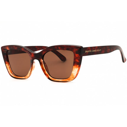 Draper James Women's Sunglasses - Brown Tortoise Cat Eye Full Rim Frame | DJ9020 210 ,
