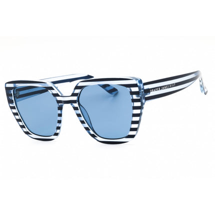 Draper James Women's Sunglasses - Navy Stripe Cat Eye Full Rim Frame | DJ9023 400 ,