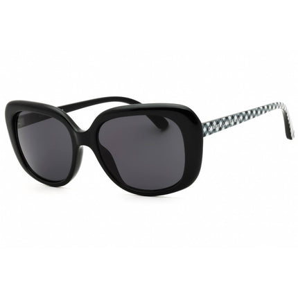 Draper James Women's Sunglasses - Black Injected Propionate Oversized | DJ9024 001 ,