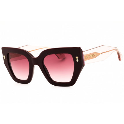 Etro Women's Sunglasses - Burgundy Plastic Cat Eye Shape Frame | ETRO 0010/S 0LHF 3X ,