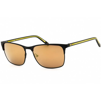 FILA Men's Sunglasses - Matte Black Full Rim Rectangular Shape Frame | SF9486 0BLA ,