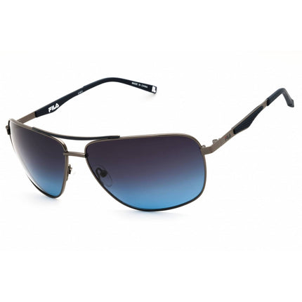 FILA Men's Sunglasses - Gunmetal Metal Full Rim Rectangular Shape Frame | SFI180 0GUN ,
