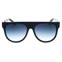 FILA Unisex Sunglasses - Black Acetate Full Rim Round Frame Grey Lens | SFI279 07NS ,