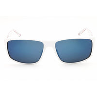 FILA Men's Sunglasses - White Acetate Full Rim Rectangular Shape Frame | SFI280 04AO ,
