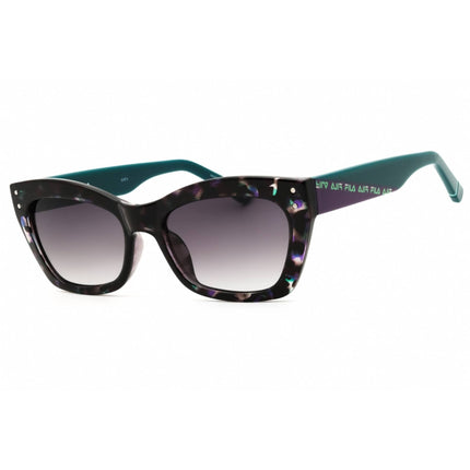 FILA Women's Sunglasses - Blue/Black Havana Full Rim Cat Eye Shape Frame | SFI392 06DQ ,