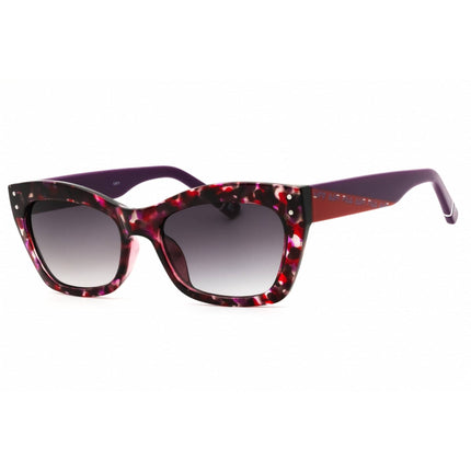 FILA Women's Sunglasses - Red/Havana Acetate Full Rim Cat Eye Frame | SFI392 09AT ,