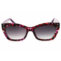 FILA Women's Sunglasses - Red/Havana Acetate Full Rim Cat Eye Frame | SFI392 09AT ,