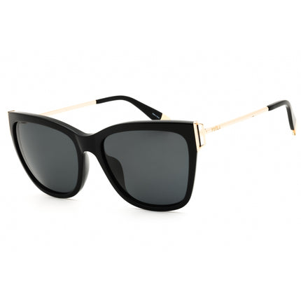 Furla Women's Sunglasses - Black Acetate/Metal Full Rim Cat Eye Frame | SFU462 0700 ,
