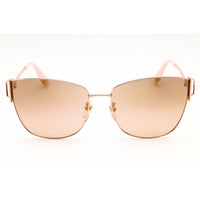 Furla Women's Sunglasses - Gold Metal Full Rim Cat Eye Frame Brown Lens | SFU464 8FCX ,