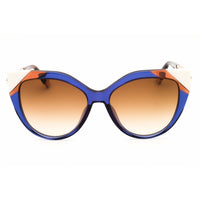 Furla Women's Sunglasses - Transparent Blue Full Rim Cat Eye Shape Frame | SFU683 06NA ,