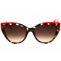 Furla Women's Sunglasses - Brown/Grey Havana Full Rim Cat Eye Frame | SFU694 03KA ,