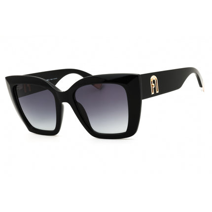 Furla Women's Sunglasses - Black Acetate Full Rim Cat Eye Shape Frame | SFU710 0700 ,