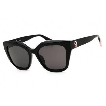 Furla Women's Sunglasses - Glossy Black Acetate Full Rim Cat Eye Frame | SFU781 700Y ,