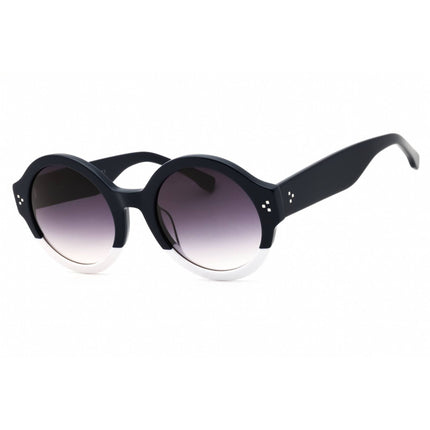 GAP Women's Sunglasses - Round Shape Navy/White Acetate Full Rim Frame | SGP009 0NAW ,