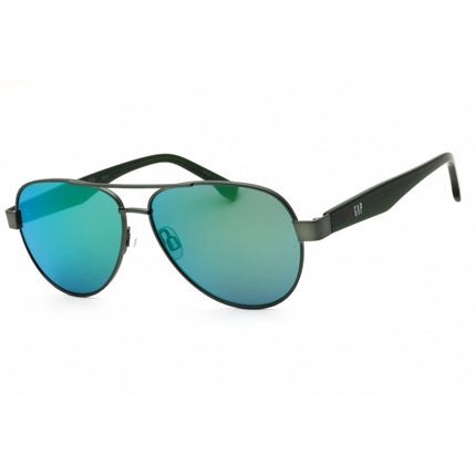 GAP Unisex Sunglasses - Aviator Shape Green Metal Full Rim Frame | SGP201 0GRN ,