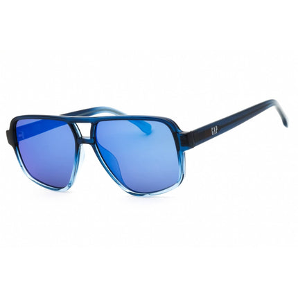 GAP Unisex Sunglasses - Rectangular Shape Navy Acetate Full Rim Frame | SGP202 0NAV ,