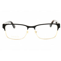 Gucci Men's Eyeglasses - Black/Havana Metal Rectangular Full Rim Frame | GG0750O 002 ,