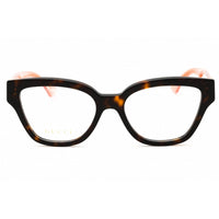 Gucci Women's Eyeglasses - Havana/Pink Acetate Cat Eye Full Rim Frame | GG1424O 014 ,