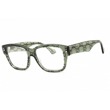 Gucci Men's Eyeglasses - Green Acetate Cat Eye Shape Full Rim Frame | GG1428O 012 ,
