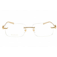 Gucci Men's Eyeglasses - Gold Metal Rectangular Shape Rimless Frame | GG1703O 003 ,