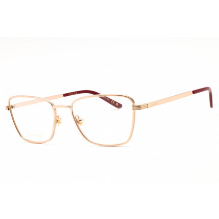 Gucci Women's Eyeglasses - Gold Metal Square Full Rim Frame Clear Lens | GG1880O 003 ,