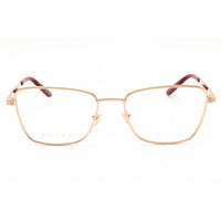 Gucci Women's Eyeglasses - Gold Metal Square Full Rim Frame Clear Lens | GG1880O 003 ,