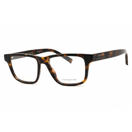 Gucci Men's Eyeglasses - Havana Injected Propionate Rectangular Frame | GG1987O 002 ,