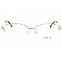Guess Women's Eyeglasses - Cat Eye Shiny Rose Gold Metal Half Rim Frame | GU2888-D 028 ,