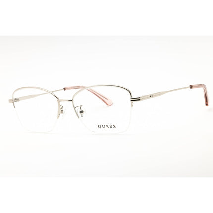Guess Women's Eyeglasses - Cat Eye Shiny Light Nickeltin Metal Frame | GU2888-D 010 ,