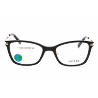 Guess Women's Eyeglasses - Rectangular Shape Shiny Black Acetate Frame | GU2890-D 001 ,