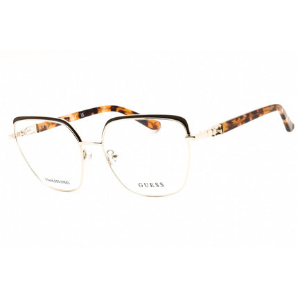 Guess Women's Eyeglasses - Dark Brown/Black/Beige Metal Full Rim Frame | GU2983 050 ,