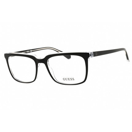 Guess Men's Eyeglasses - Rectangular Shape Black Acetate Full Rim Frame | GU50063 005 ,
