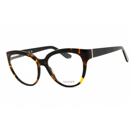 Guess Women's Eyeglasses - Cat Eye Dark Havana Acetate Full Rim Frame | GU50232 052 ,