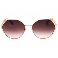 Guess Women's Sunglasses - Round Shiny Rose Gold Metal Full Rim Frame | GU7842-S 28Z ,