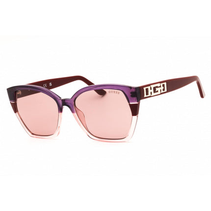 Guess Women's Sunglasses - Bordeaux/Purple/Pink Rectangular Shape Frame | GU7912 71Y ,