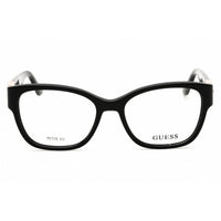 Guess Women's Eyeglasses - Shiny Black Acetate Cat Eye Full Rim Frame | GU50120 001 ,