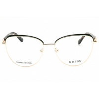 Guess Women's Eyeglasses - Dark Green/Other Metal Cat Eye Full Rim Frame | GU2982 098 ,