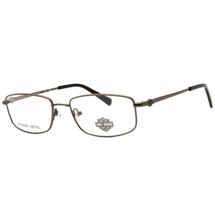 Harley Davidson Women's Eyeglasses - Matte Gunmetal Metal Rectangular | HD0760 009 ,