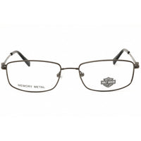 Harley Davidson Women's Eyeglasses - Matte Gunmetal Metal Rectangular | HD0760 009 ,