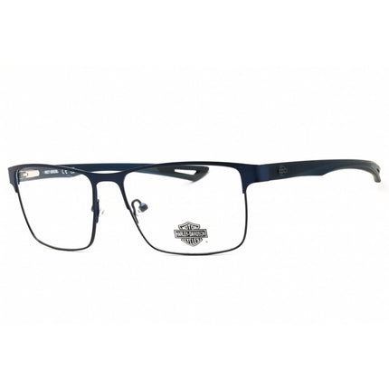 Harley Davidson Men's Eyeglasses - Matte Blue Metal Rectangular Frame | HD0880 091 ,