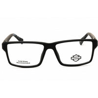 Harley Davidson Men's Eyeglasses - Matte Black Square Full Rim Frame | HD0982 002 ,