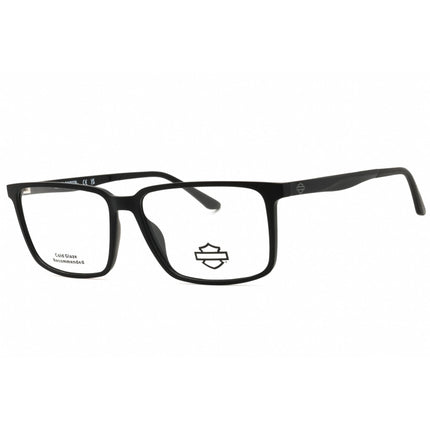 Harley Davidson Men's Eyeglasses - Matte Black Square Full Rim Frame | HD50021 002 ,