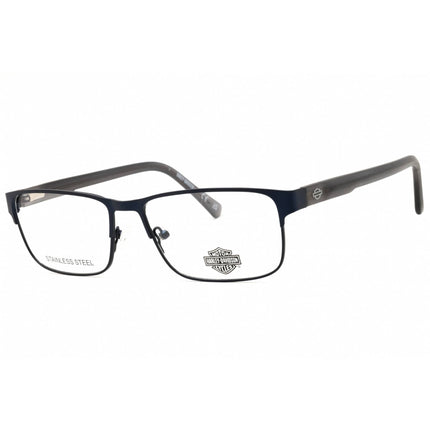 Harley Davidson Men's Eyeglasses - Matte Blue Acetate Rectangular Frame | HD50062 091 ,