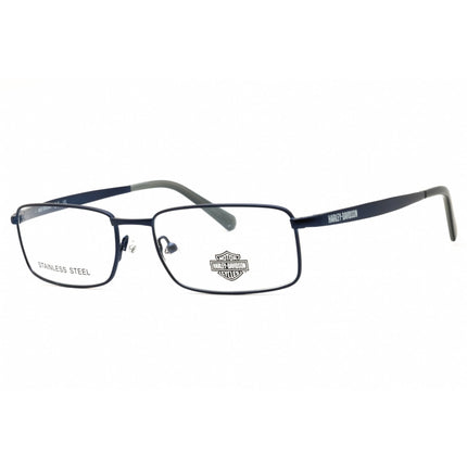 Harley Davidson Men's Eyeglasses - Matte Blue Metal Rectangular Frame | HD50099 091 ,