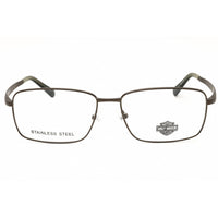 Harley Davidson Men's Eyeglasses - Matte Gunmetal Metal Rectangular | HD50100 009 ,