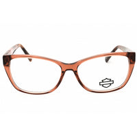 Harley Davidson Women's Eyeglasses - Shiny Pink Acetate Cat Eye Frame | HD50108 072 ,