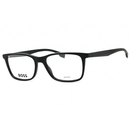 Hugo Boss Men's Eyeglasses - Rectangular Shape Black Plastic Frame | BOSS 1581 807 00 ,