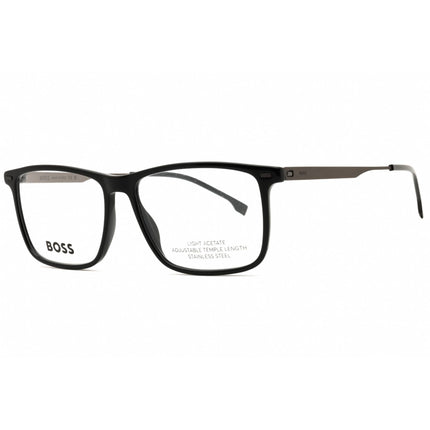 Hugo Boss Men's Eyeglasses - Black Dark Ruthenium Acetate Square | BOSS 1642 0ANS 00 ,