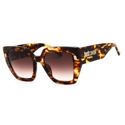 Just Cavalli Women's Sunglasses - Brown/Yellow Havana Acetate Frame | SJC021 0743 ,